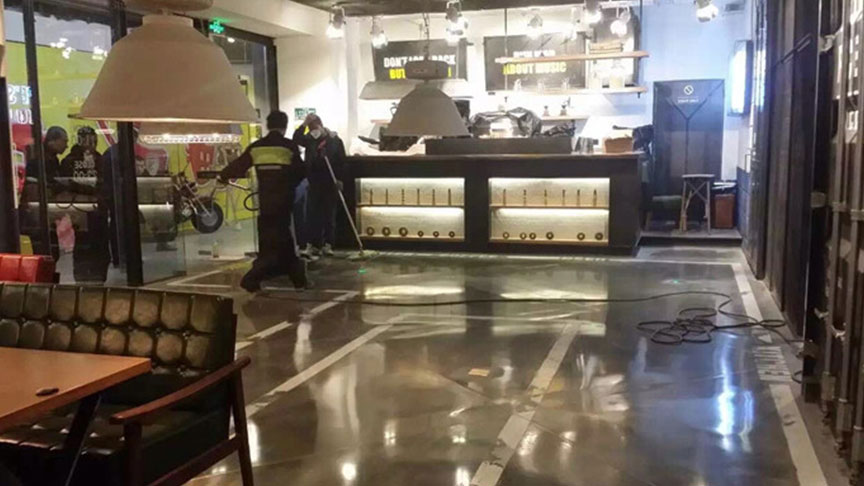 中街韩式料理商业固化抛光