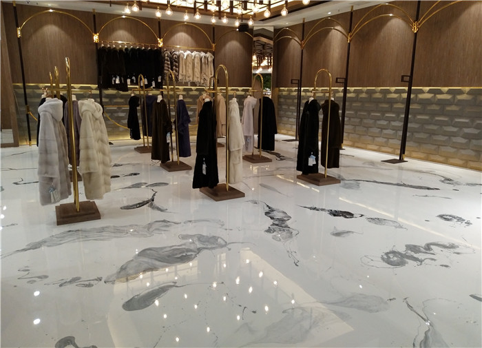 水墨彩色艺术地坪