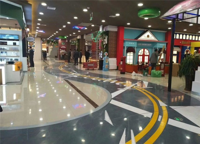 万达商场环氧自流平地坪