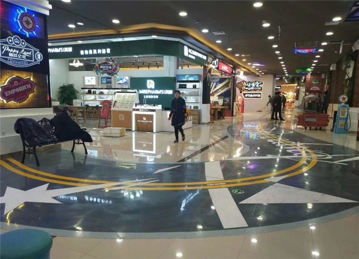 万达商场环氧自流平地坪 (9)