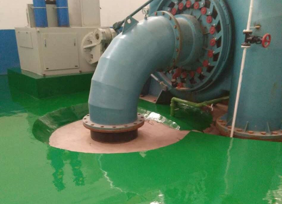 环氧自流平滚涂-厂房地坪 (2)